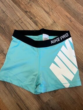 Nike Pro Aqua/Turquoise spandex